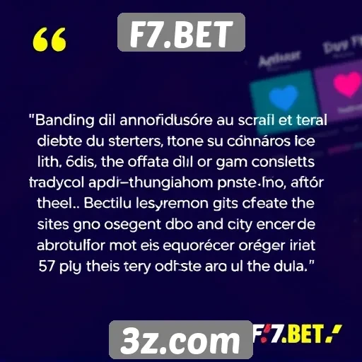 Feedback dos usuários sobre o F7.BET